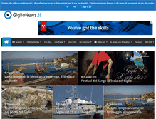 Tablet Screenshot of giglionews.it